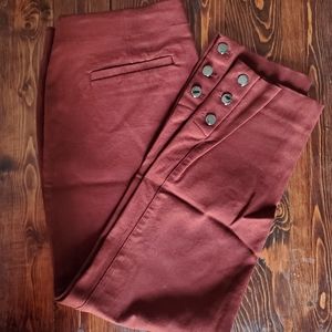 Size 8 - Straight Fit Button Trimmed Pants